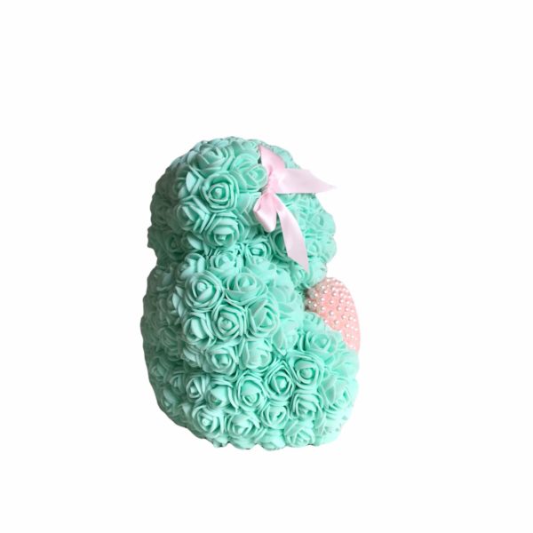 Rose bear, mentolový medvídek z růží 17 cm - Image 3