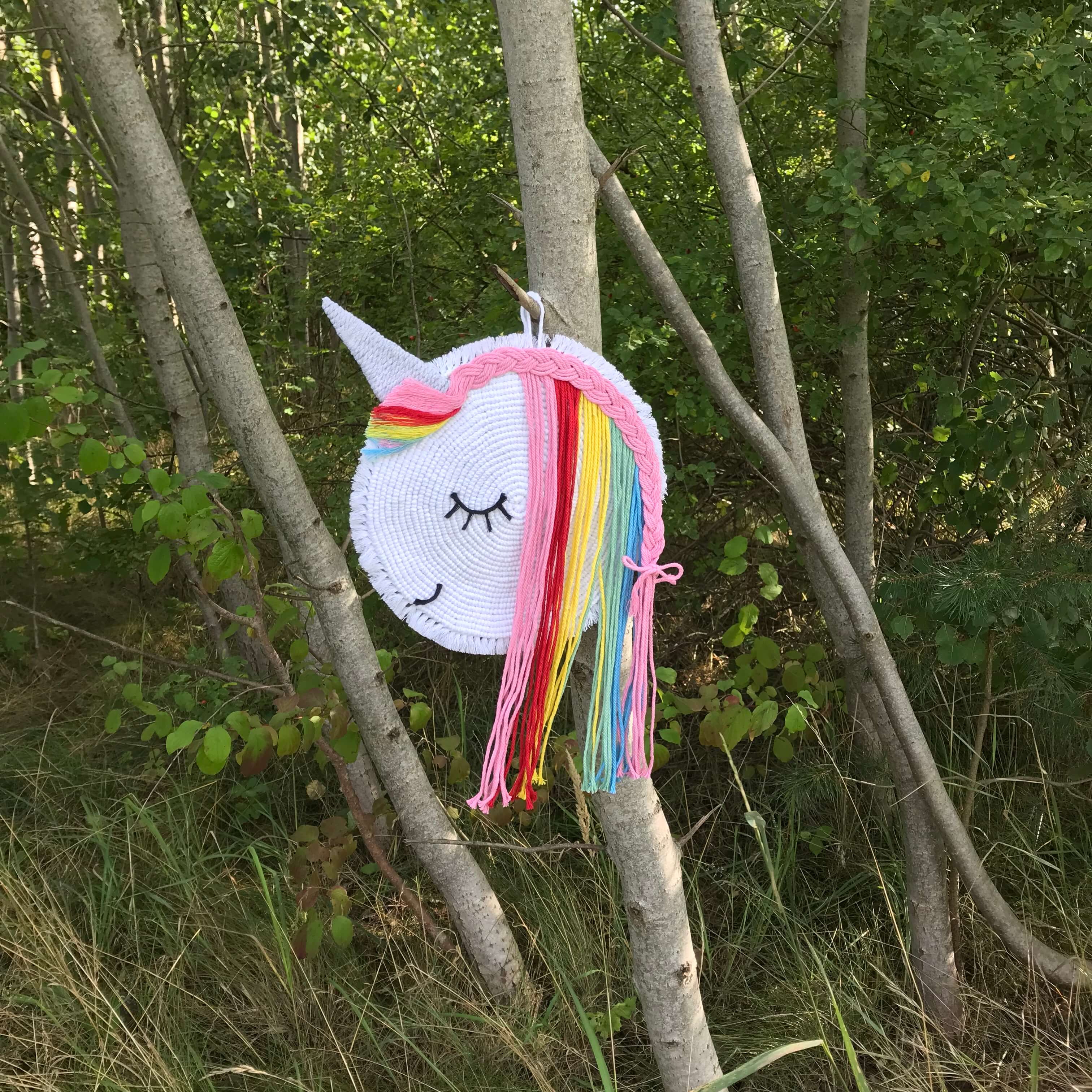 Macramé jednorožec 3