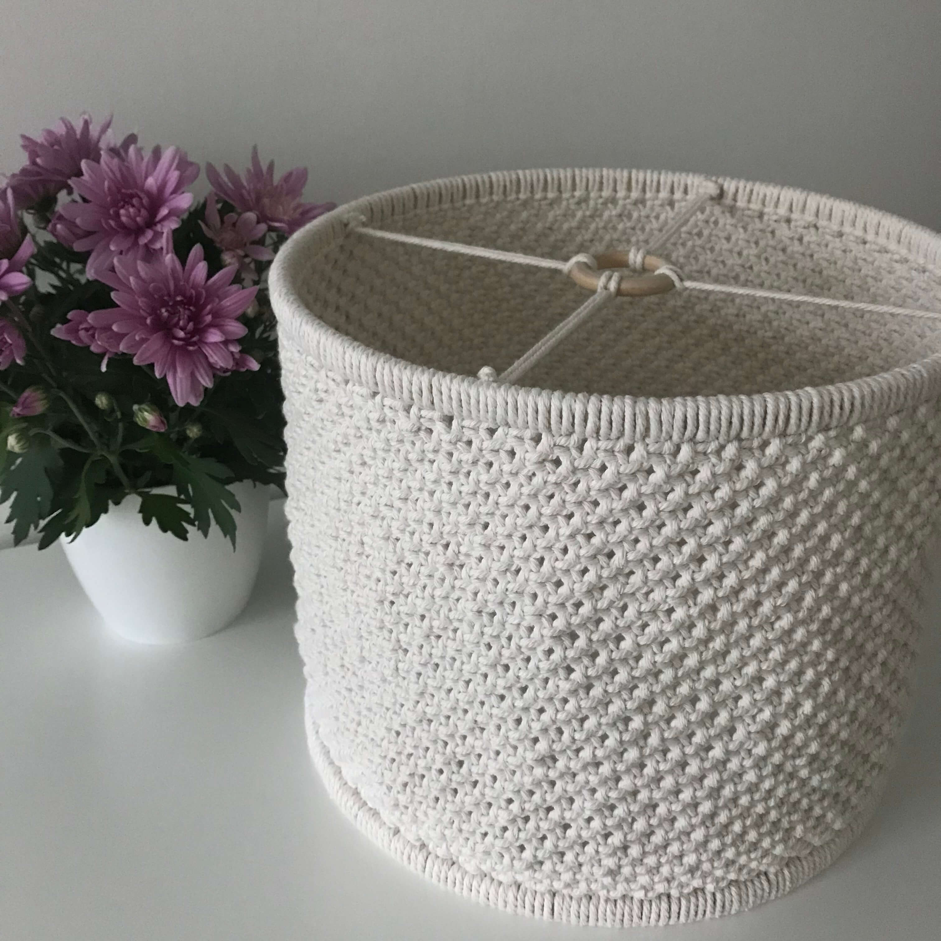 Macramé stropní stínidlo