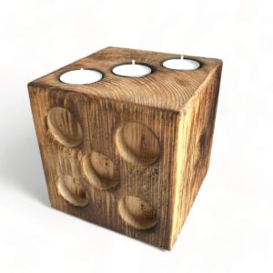 Kostka na čajové svíčky světlá