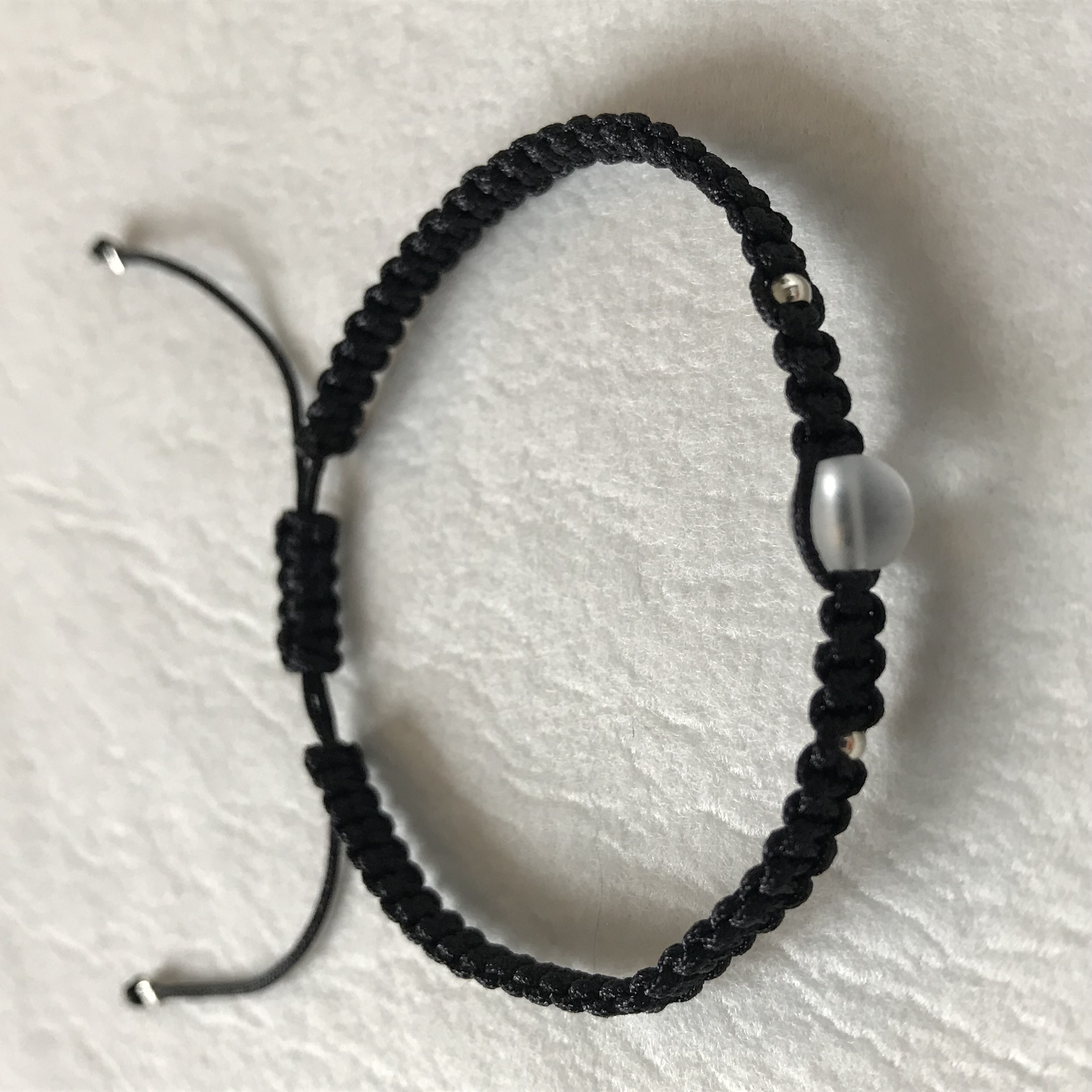 Macramé náramek s minerálním kamenem křišťál 7