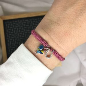 Macramé náramek kohout a podkova