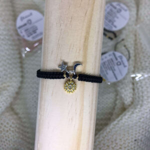 Macramé náramek slunce, měsíc, hvězda