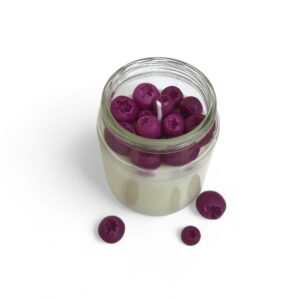 Svíčka sójová, borůvka